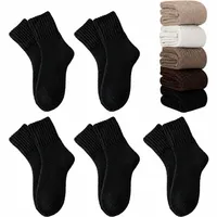 🥳2026 HOT SALE🥳50K+ SOLD! Women's Cozy Winter Wool Blend Socks – 5 Pairs/Set | Soft, Warm & Comfortable Mid-Calf Socks thumbnail 11