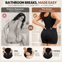 🔥 53% OFF TODAY — Women's Tummy Control & Butt Lifting Shapewear Bodysuit with Easy Bathroom Access thumbnail 6