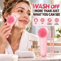🎁 LIMITED-TIME 50% OFF 💞43K+ SOLD⭐— Silicone Facial Cleansing & Warming Massage Brush 🧼 thumbnail 3