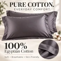 ⏳50% off for a limited time⏰ Organic Egyptian Cotton Pillowcases – 800 Thread Count thumbnail 1