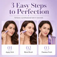 🥳2026 HOT SALE🥳💞50K+ SOLD! 2-in-1 Foundation Stick with Built-in Brush thumbnail 9
