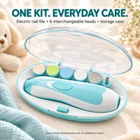 ❤️ Trusted by 50,000+ Moms — 6-in-1 Electric Baby Nail Trimmer Kit thumbnail 8