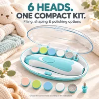 ❤️ Trusted by 50,000+ Moms — 6-in-1 Electric Baby Nail Trimmer Kit thumbnail 4