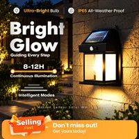💡🎉 50% OFF! Solar Wall Light with Motion Sensor – Weatherproof, Automatic On/Off, Easy to Install in Yards and Pathway thumbnail 1