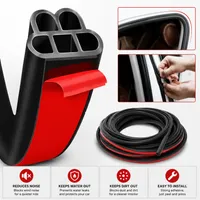 🏆Flash Sale⚡ 50K+ SOLD!🔥Car Edge Rubber Waterproof Seal Double-Layer 5-Hole Universal Self thumbnail 7