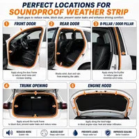 🏆Flash Sale⚡ 50K+ SOLD!🔥Car Edge Rubber Waterproof Seal Double-Layer 5-Hole Universal Self thumbnail 3