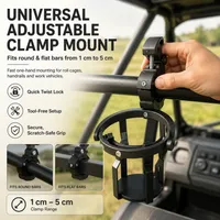 Gyroscopic Anti-Spill Clamp-On Cup Holder – 360° Auto Level Shockproof Drink Mount for All Vehicles thumbnail 2