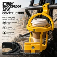 Gyroscopic Anti-Spill Clamp-On Cup Holder – 360° Auto Level Shockproof Drink Mount for All Vehicles thumbnail 4