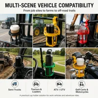 Gyroscopic Anti-Spill Clamp-On Cup Holder – 360° Auto Level Shockproof Drink Mount for All Vehicles thumbnail 5