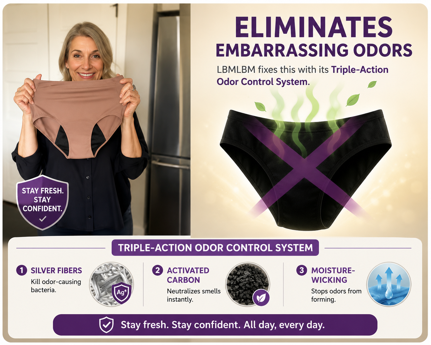 💖Last Day 50% OFF| 100% Leak-Proof Underwear 4-pack 🔥 thumbnail 4