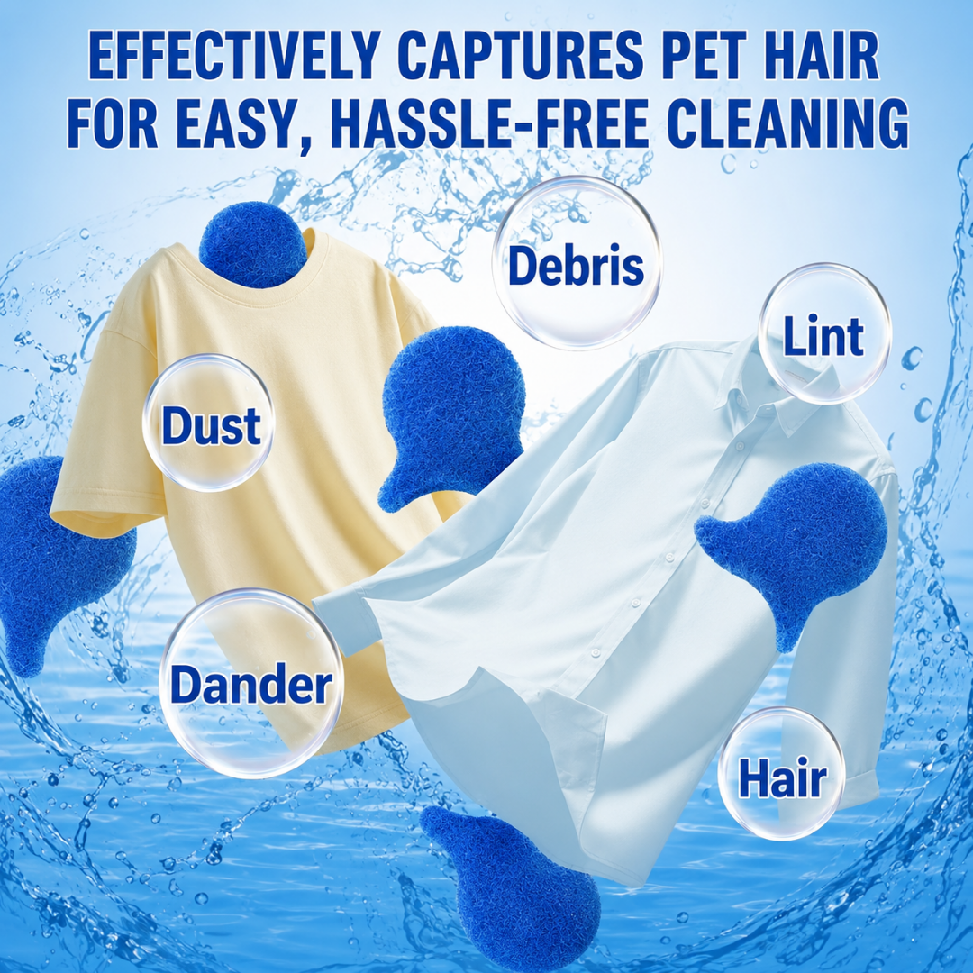 ⏳ LAST DAY BUY 2 GET 1 FREE! 💦 Indigopetco Laundry Pet Hair Removal Fish – 5 Pack thumbnail 5