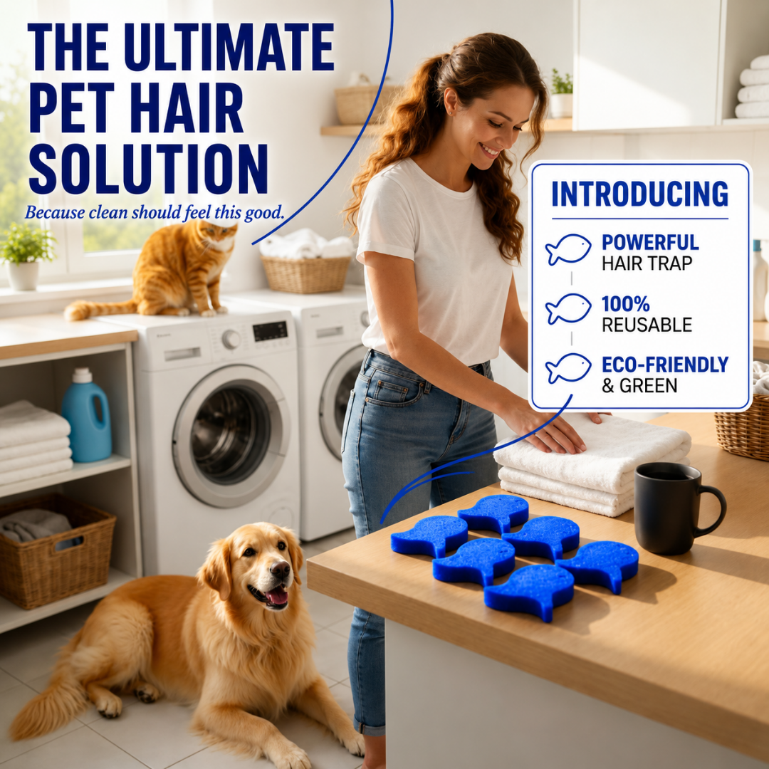 ⏳ LAST DAY BUY 2 GET 1 FREE! 💦 Indigopetco Laundry Pet Hair Removal Fish – 5 Pack thumbnail 7
