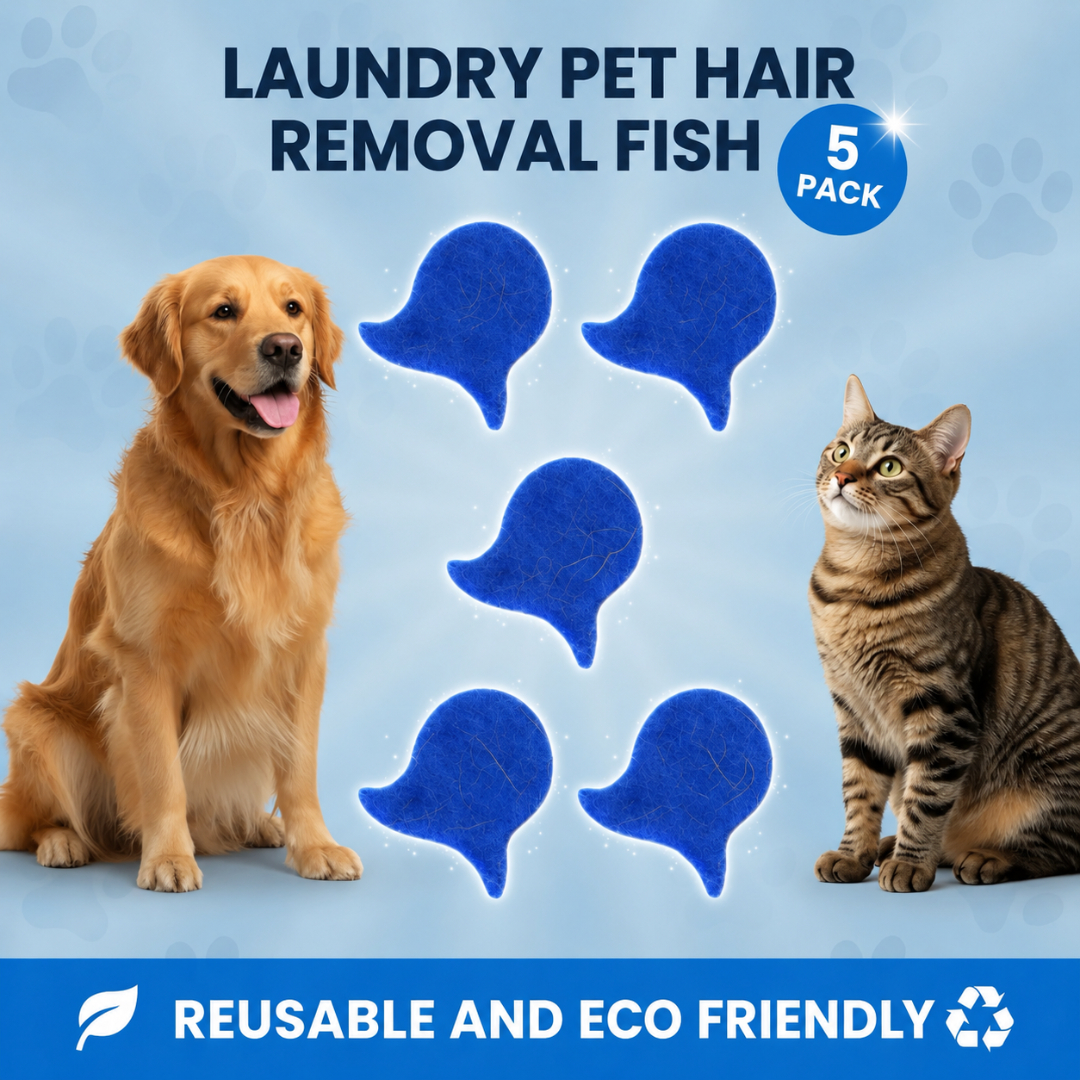 ⏳ LAST DAY BUY 2 GET 1 FREE! 💦 Indigopetco Laundry Pet Hair Removal Fish – 5 Pack thumbnail 8