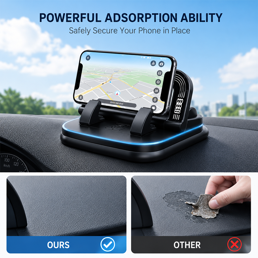 🔥 Last Day 50% OFF 🔥 360° Dashboard Car Phone Holder – Stable One-Hand Navigation Mount thumbnail 7