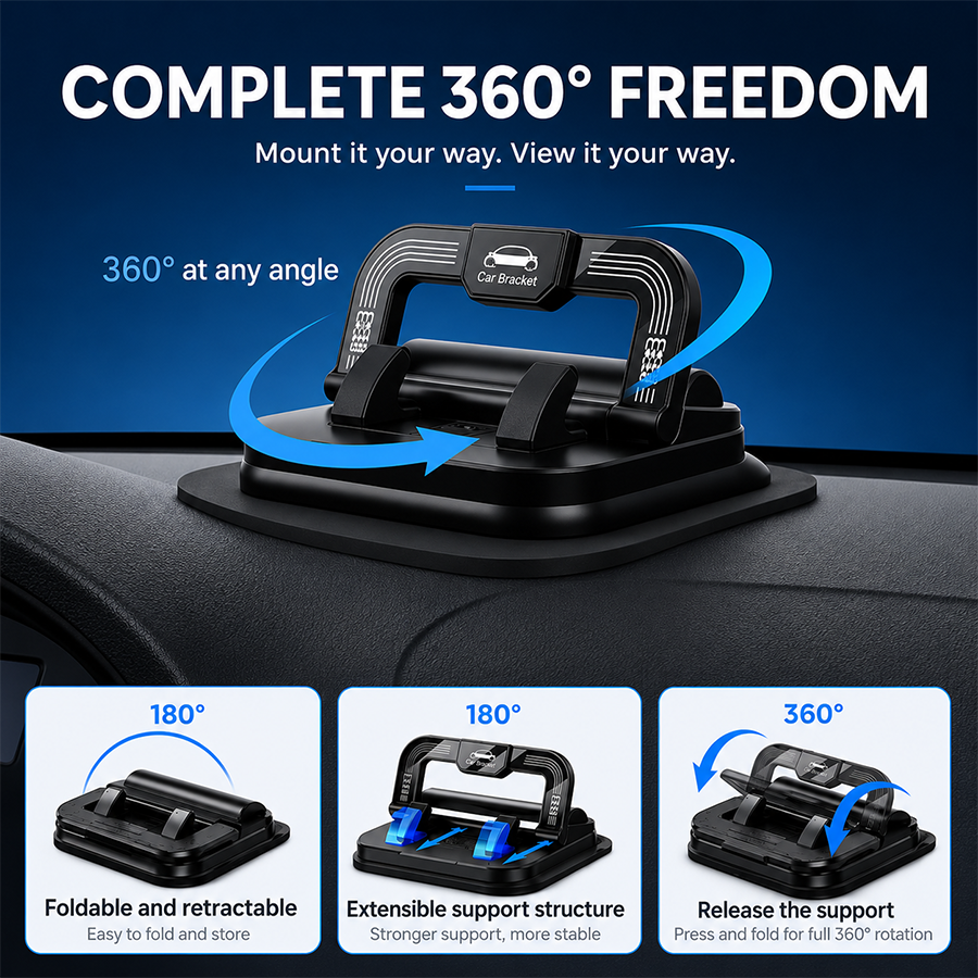 🔥 Last Day 50% OFF 🔥 360° Dashboard Car Phone Holder – Stable One-Hand Navigation Mount thumbnail 6