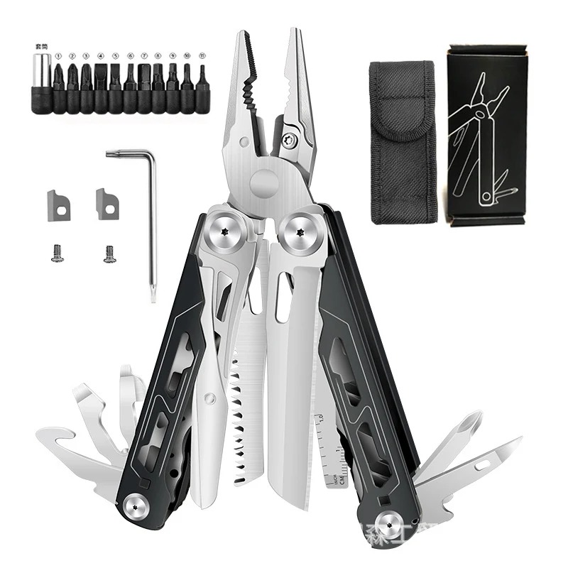 🚀16-in-1 Multitool with Large Scissors | Compact Outdoor Tool for Camping & Repairs thumbnail 8