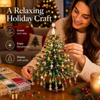 🎄✨ DIY Beaded Christmas Tree Kit – 🎅Create Your Own Sparkling Holiday Decoration thumbnail 6