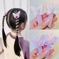 🔥🔥SALE OFF UP TO 50%🔥🔥 2Pcs Butterfly Elastic Rubber Bands Children Telephone Wire Hair thumbnail 2