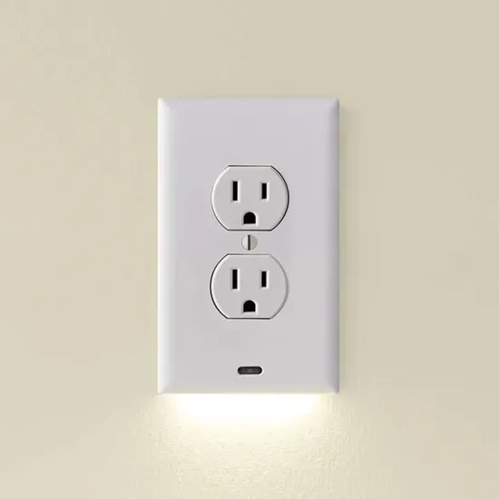 Outlet Cover with Integrated LED Night Light - Image 1