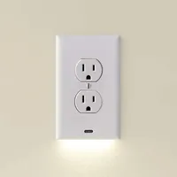 Outlet Cover with Integrated LED Night Light thumbnail 1