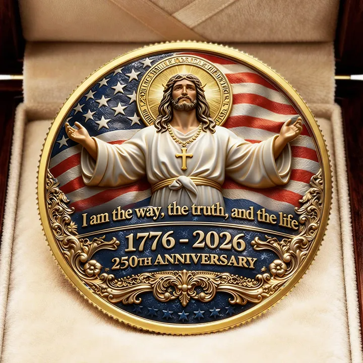 🏆LAST DAY 60% OFF - ✝️ Faith & Freedom Anniversary Coin - Image 1