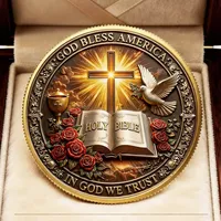 🏆LAST DAY 60% OFF - ✝️ Faith & Freedom Anniversary Coin thumbnail 2