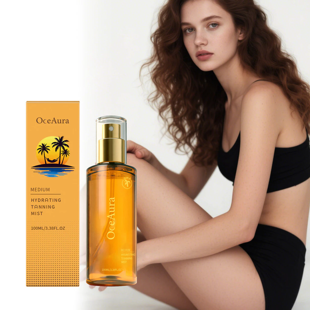 👙Self Tanning Mist for Body—🥒Cucumber Scent: No Fake Tan Smell! - Hydrating Mist For A Gradual Tan - Image 1