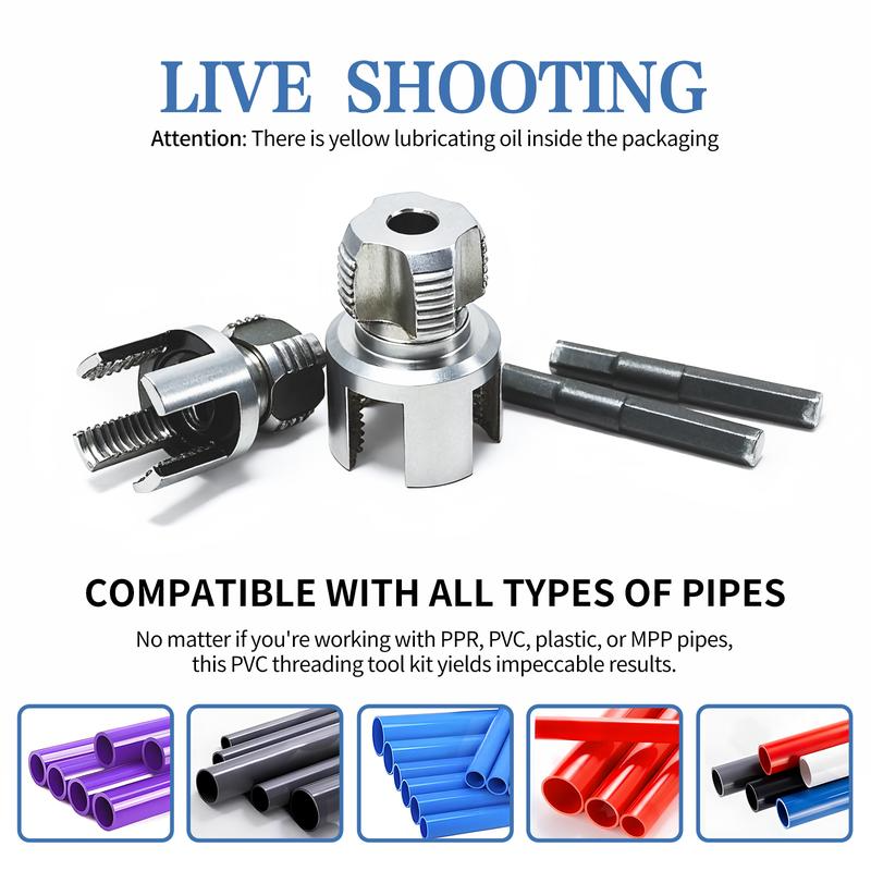 49% OFF 🔥Pipe Tapping and Threading Tool | Dual-Specification Compatible thumbnail 6