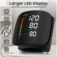 🔥Wrist Blood Pressure Monitor Led Display, Touch Screen Wrist Blood Pressure Cuff 99x2 Reading Memory🔥 thumbnail 4