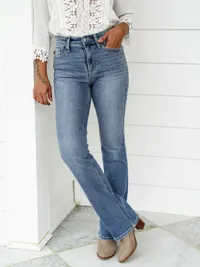 ✨HOT SALE 49% OFF👖New Tummy Control Bootcut Jeans 🔥(Buy 2 Free Shipping)📦 thumbnail 14