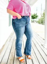✨HOT SALE 49% OFF👖New Tummy Control Bootcut Jeans 🔥(Buy 2 Free Shipping)📦 thumbnail 10