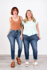 ✨HOT SALE 49% OFF👖New Tummy Control Bootcut Jeans 🔥(Buy 2 Free Shipping)📦 thumbnail 6