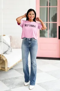 ✨HOT SALE 49% OFF👖New Tummy Control Bootcut Jeans 🔥(Buy 2 Free Shipping)📦 thumbnail 15