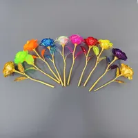 🔥🔥𝗤𝗩𝗖™ reviews Mother-Days SALE OFF UP TO 50%🔥🔥 24K Gold Foil Rose Flower Artificial Galaxy Rose Creative Gift thumbnail 1