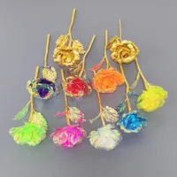 🔥🔥𝗤𝗩𝗖™ reviews Mother-Days SALE OFF UP TO 50%🔥🔥 24K Gold Foil Rose Flower Artificial Galaxy Rose Creative Gift thumbnail 4