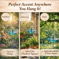 ✨Special Offer Today Only! 🐦 Solar Cascade Hanging Bird Bath Fountain thumbnail 10