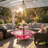 ✨Special Offer Today Only! 🐦 Solar Cascade Hanging Bird Bath Fountain thumbnail 3