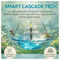 ✨Special Offer Today Only! 🐦 Solar Cascade Hanging Bird Bath Fountain thumbnail 14