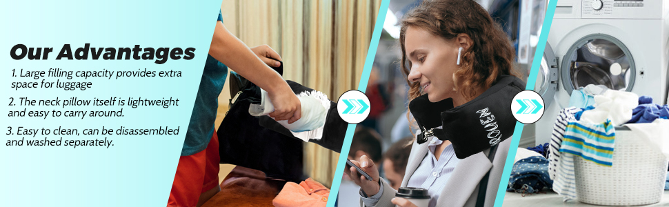 stuffable travel pillow