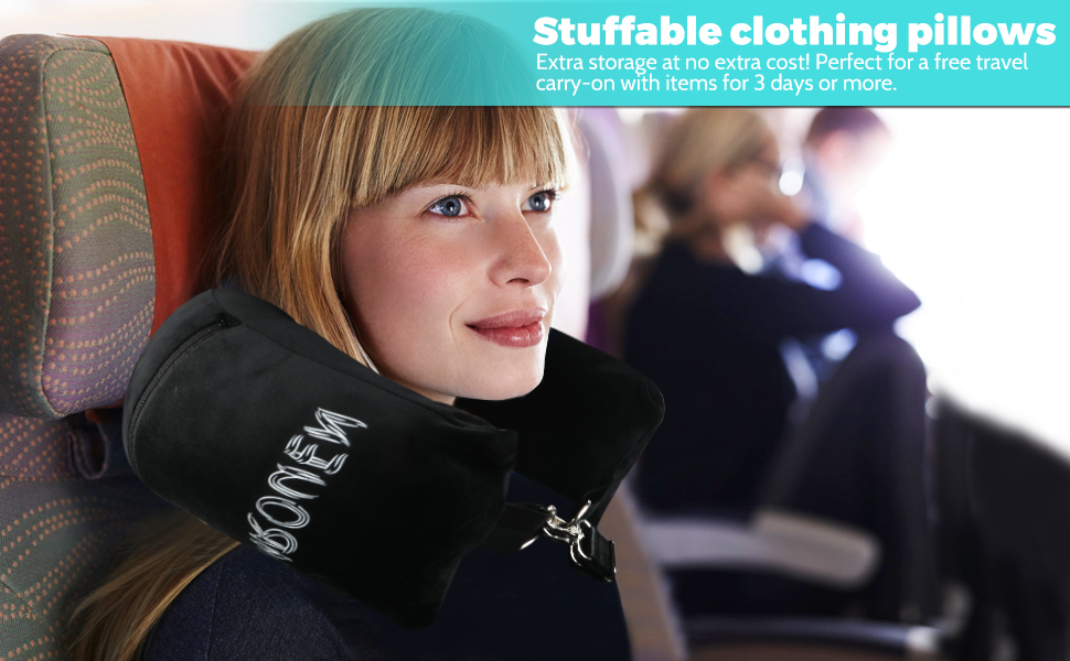 stuffable travel pillow