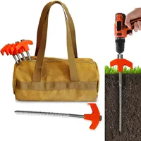 🔥🔥Hot Deal Summer SALE OFF UP TO 50%🔥🔥 4" Screw in Tent Stakes - Ground Anchors Screw thumbnail 2