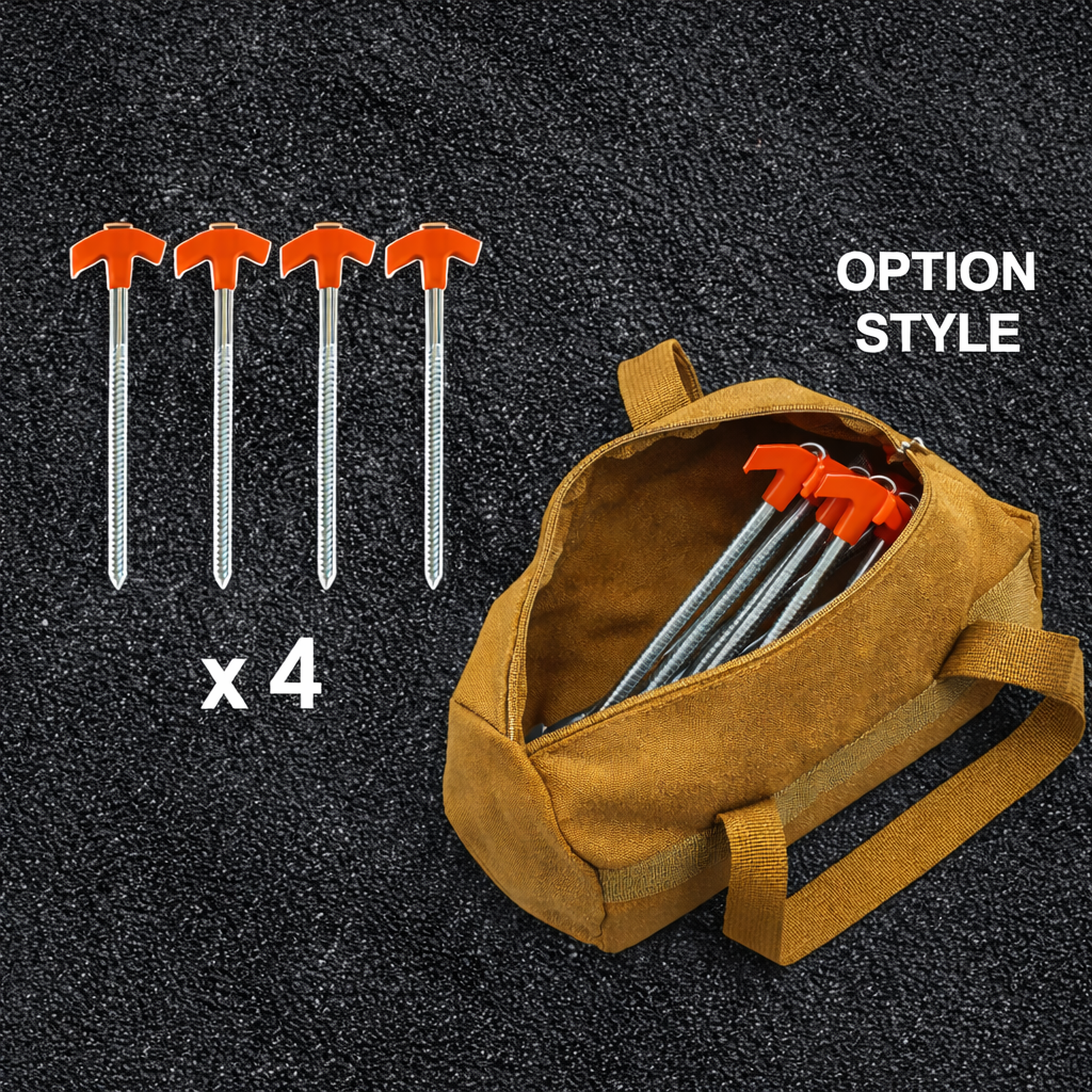 🔥🔥Hot Deal Summer SALE OFF UP TO 50%🔥🔥 8" Screw in Tent Stakes - Ground Anchors Screw - Image 1