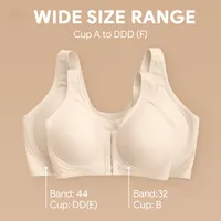 🔥🔥 Mother-Days SALE OFF UP TO 50%🔥🔥Seamless Front Buckle Cross Back Shaping Bra For Seniors thumbnail 5