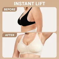 🔥🔥 Mother-Days SALE OFF UP TO 50%🔥🔥Seamless Front Buckle Cross Back Shaping Bra For Seniors thumbnail 8