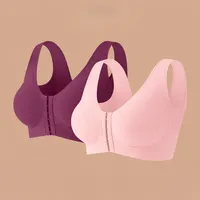 🔥🔥 Mother-Days SALE OFF UP TO 50%🔥🔥Seamless Front Buckle Cross Back Shaping Bra For Seniors thumbnail 18