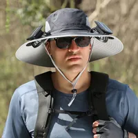 🔥Summer Hot Sale - 50% Off Wide Brim Solar Fan Outdoor Fishing Hat-Solar & USB Charging thumbnail 6
