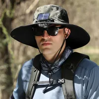🔥Summer Hot Sale - 50% Off Wide Brim Solar Fan Outdoor Fishing Hat-Solar & USB Charging thumbnail 7