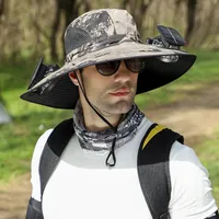 🔥Summer Hot Sale - 50% Off Wide Brim Solar Fan Outdoor Fishing Hat-Solar & USB Charging thumbnail 10