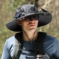 🔥Summer Hot Sale - 50% Off Wide Brim Solar Fan Outdoor Fishing Hat-Solar & USB Charging thumbnail 17
