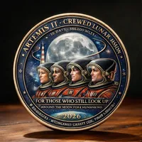 👩🏻‍🚀A TRIBUTE TO THE EXPLORERS - 🚀Artemis II Lunar Legacy Commemorative Coin🌙 thumbnail 6